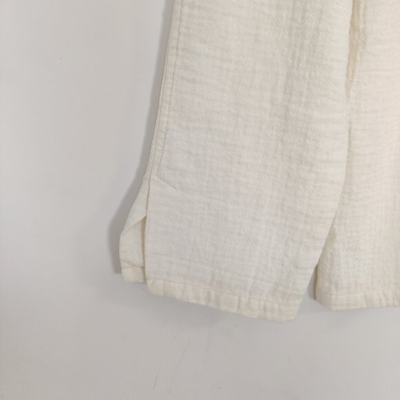 Zara Girls' Pants Size 7 Cream Color Cotton Blend Summer Resortwear Casual Daily - Picture 5 of 6